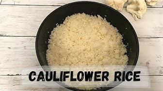 'Video thumbnail for Cauliflower Rice | Low Carb, Gluten Free and Keto Cauliflower Rice | Happy Tummy Recipes'