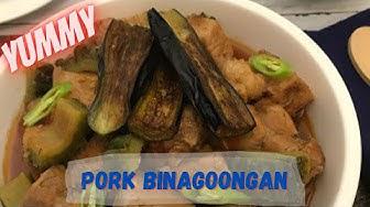 'Video thumbnail for Pork Binagoongan with Talong and Ampalaya'